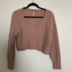 Free people medium cropped sweater